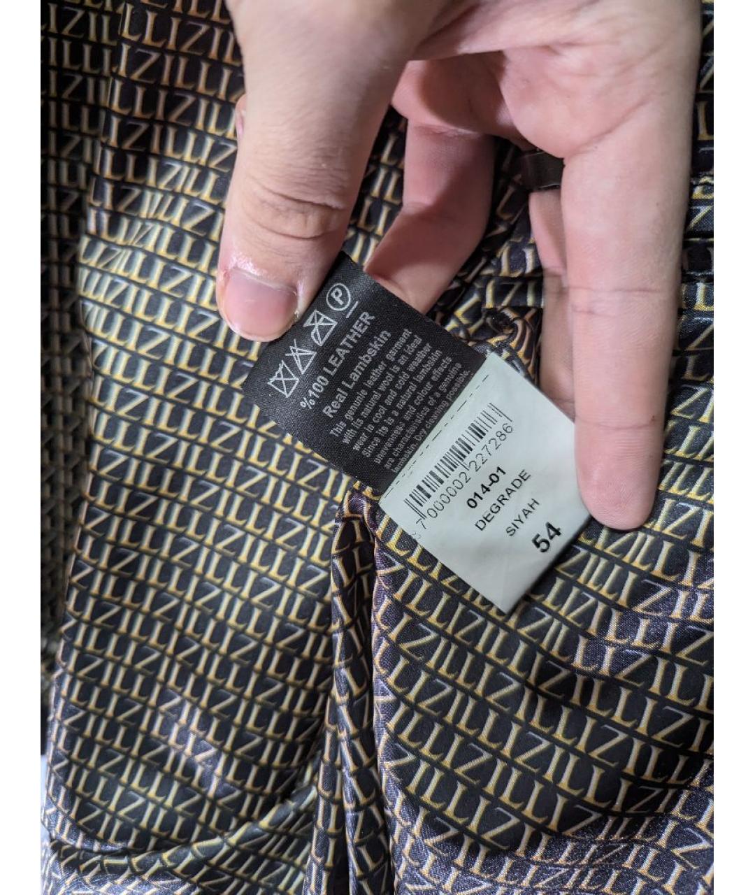 ZILLI Черная кожаная куртка, фото 6