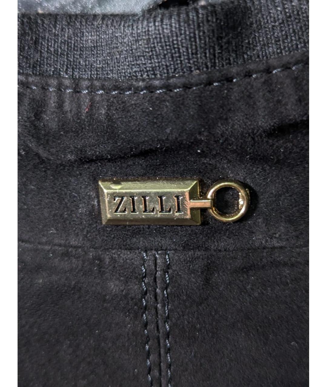 ZILLI Черная кожаная куртка, фото 5