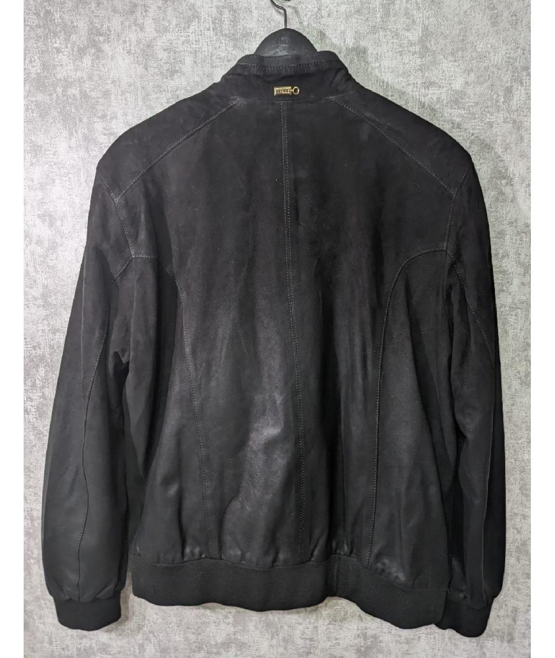 ZILLI Черная кожаная куртка, фото 2