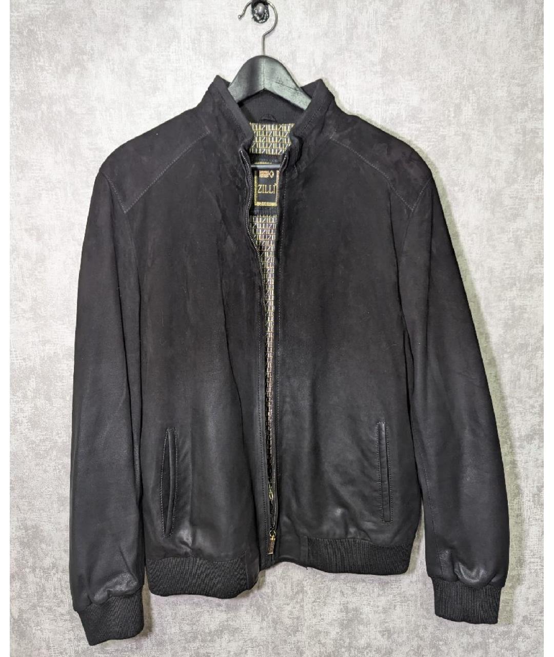 ZILLI Черная кожаная куртка, фото 10