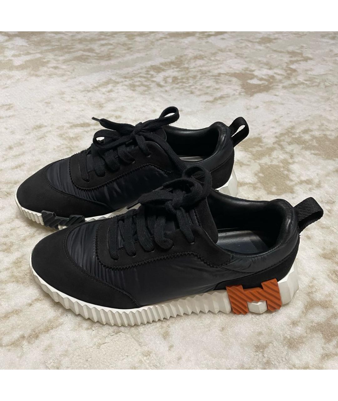 HERMES Черные кроссовки, фото 2