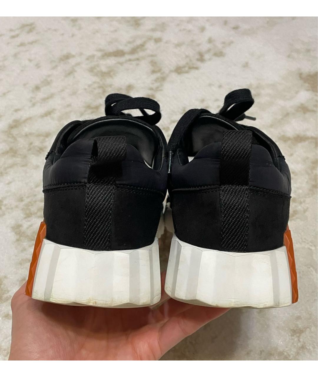 HERMES Черные кроссовки, фото 5