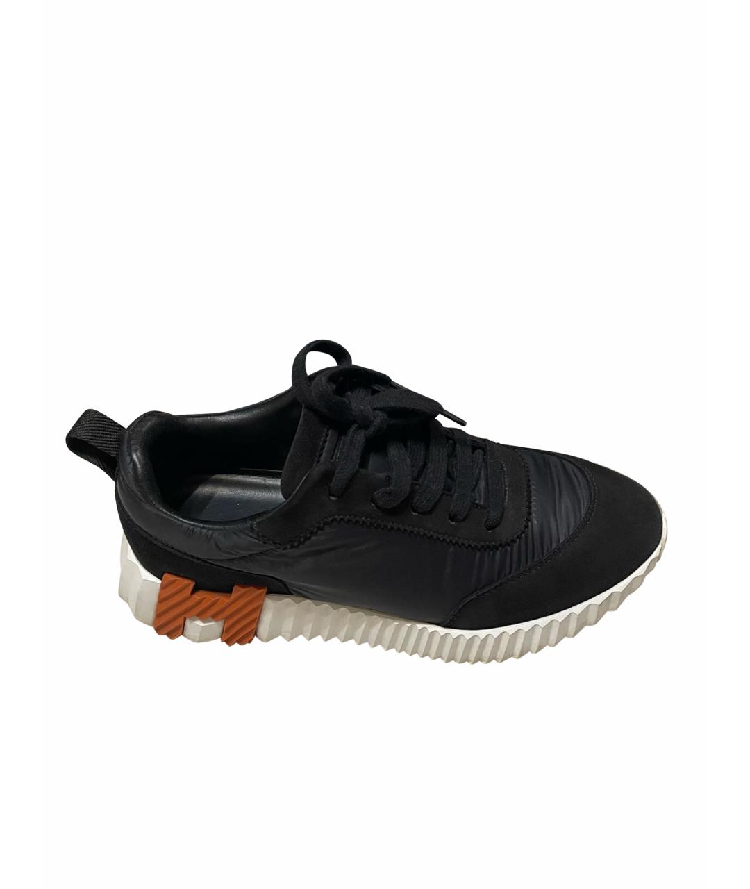 HERMES Черные кроссовки, фото 9