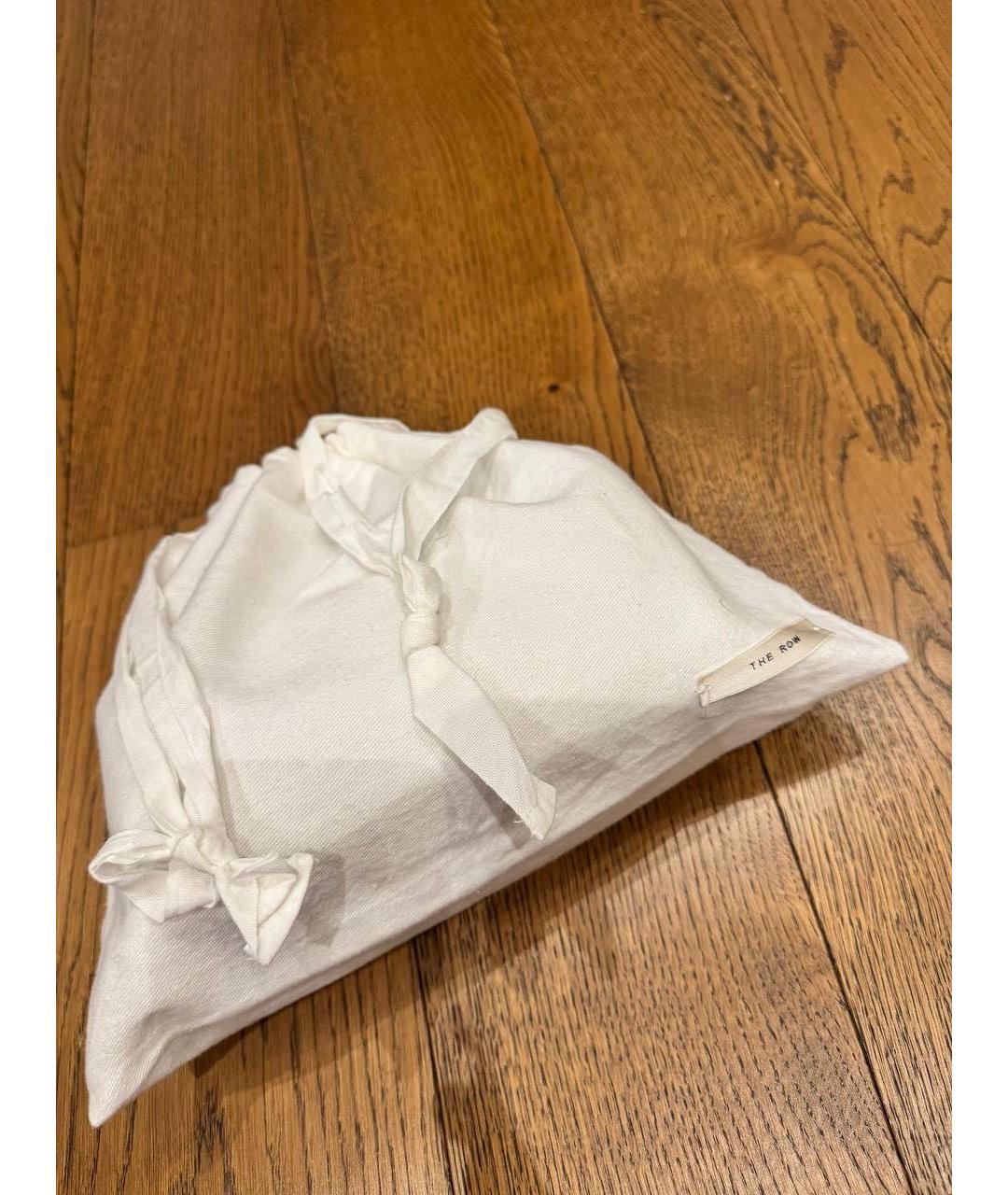 THE ROW Бежевая кожаная сумка с короткими ручками, фото 7