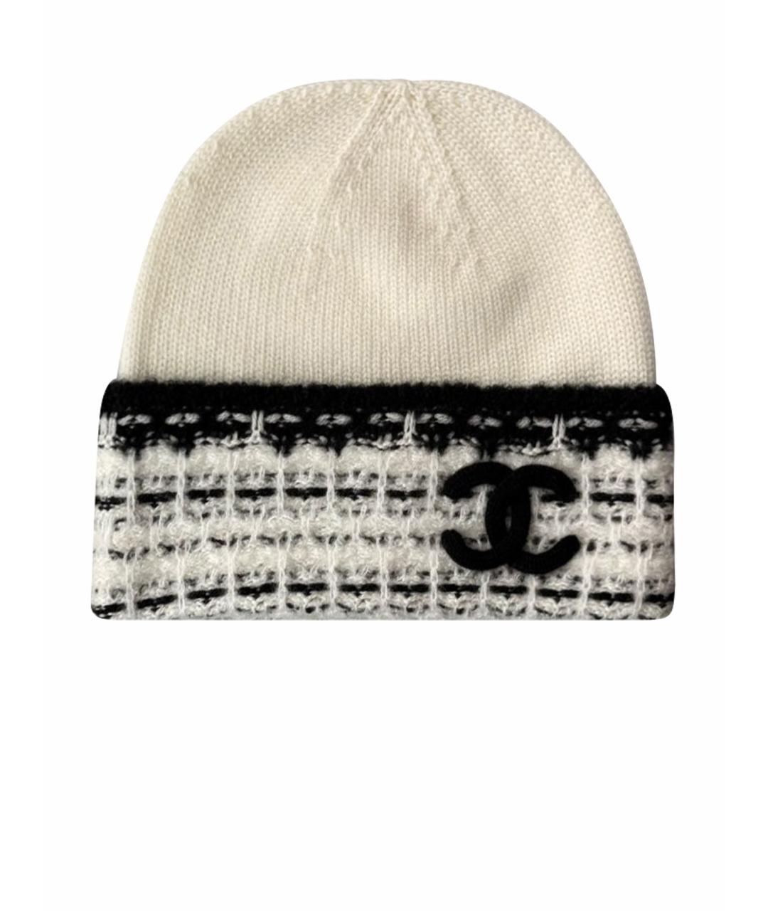 CHANEL Белая шапка, фото 1
