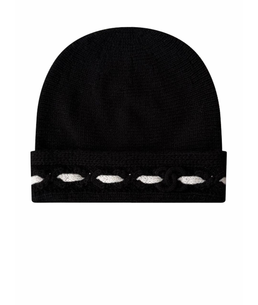 CHANEL Черная шапка, фото 1