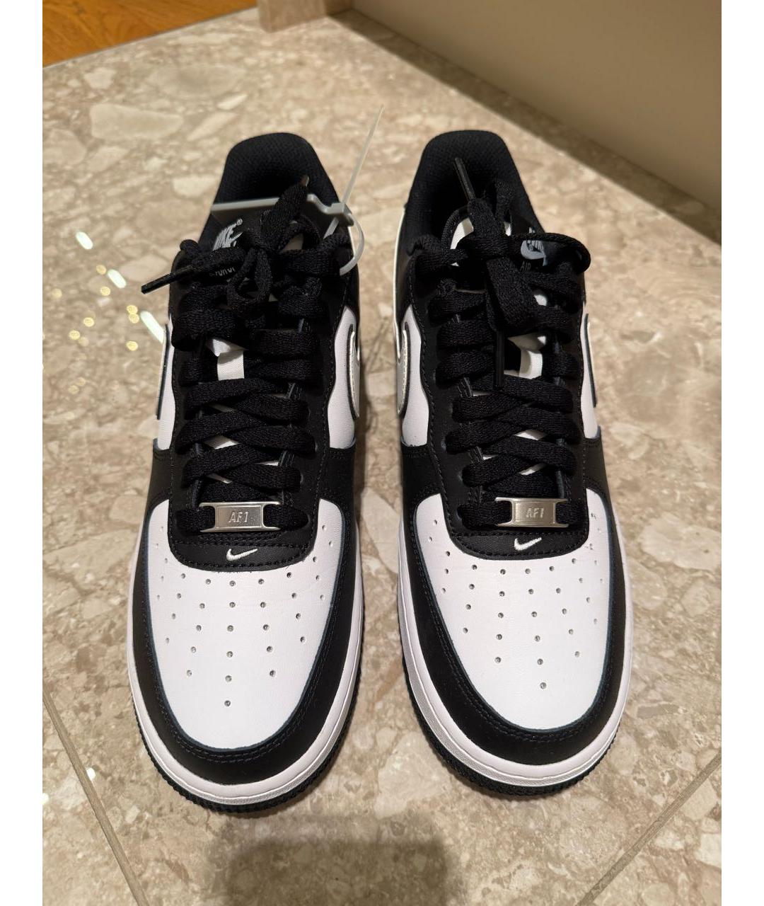 NIKE Белые кожаные низкие кроссовки / кеды, фото 2