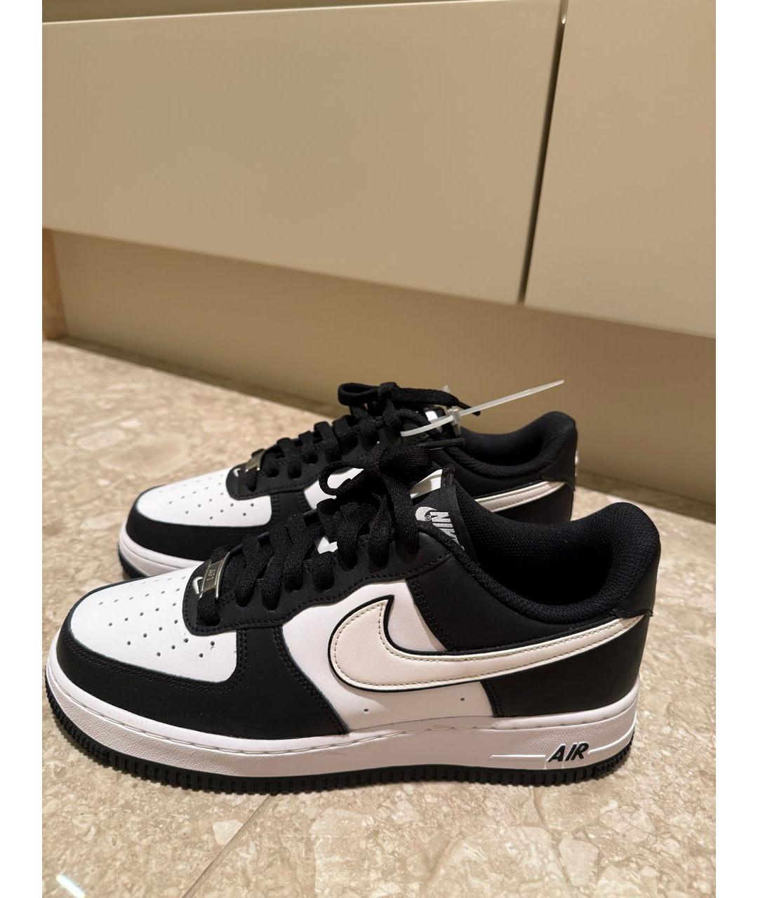 NIKE Белые кожаные низкие кроссовки / кеды, фото 4