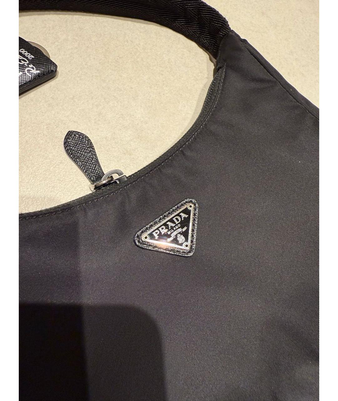 PRADA Черная сумка с короткими ручками, фото 4
