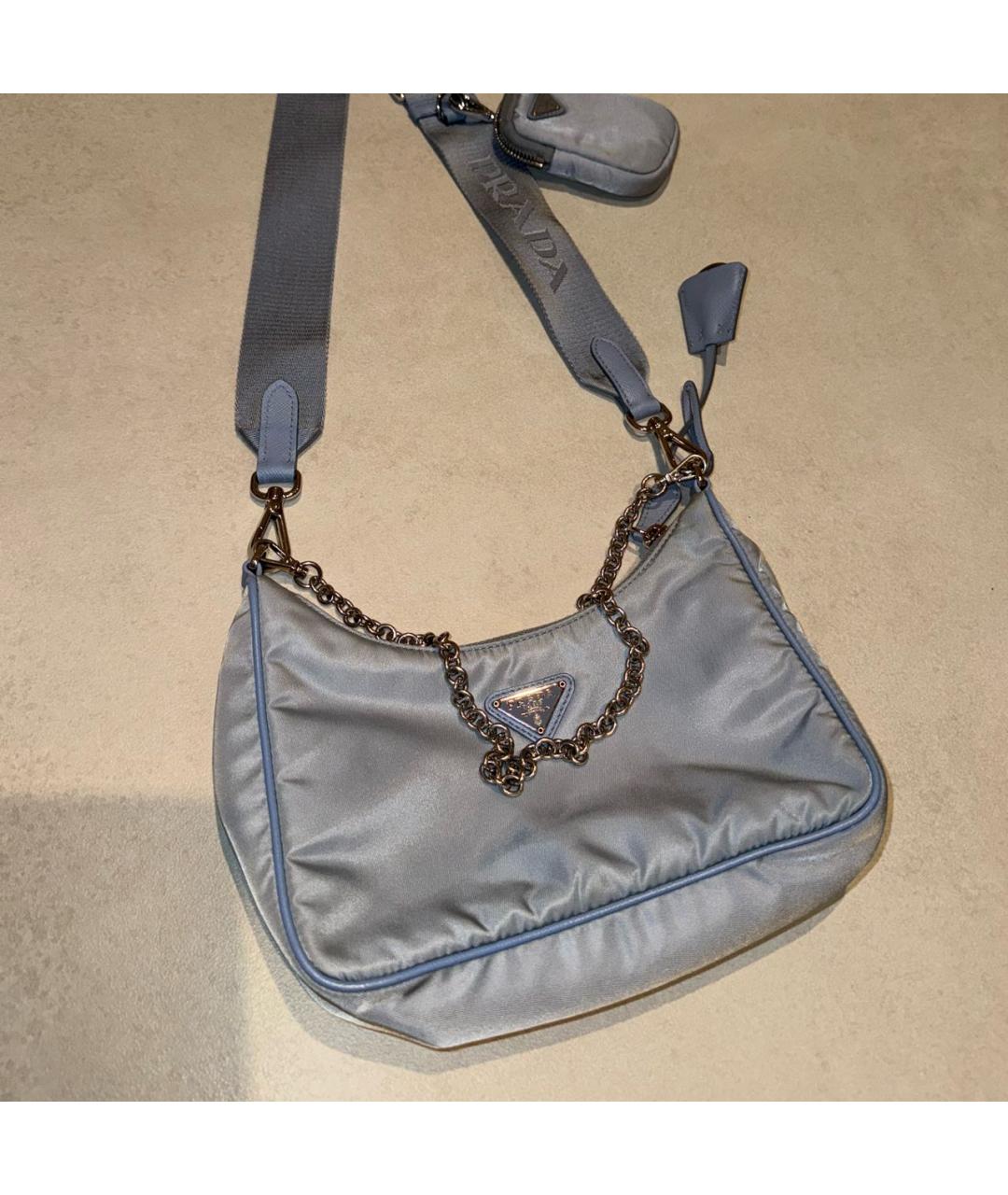 PRADA Серая сумка через плечо, фото 5