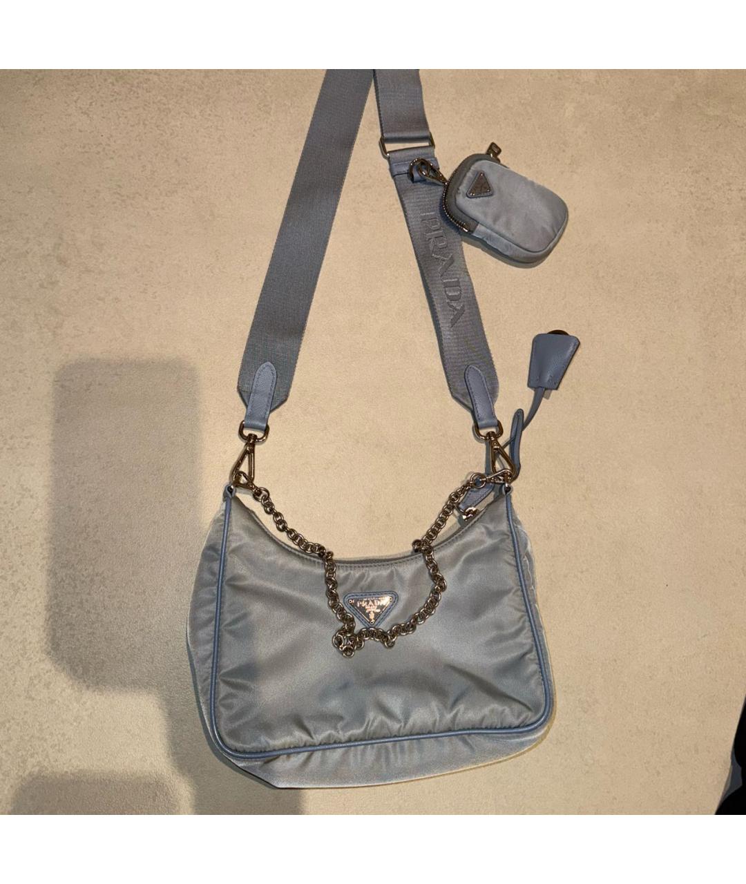PRADA Серая сумка через плечо, фото 6