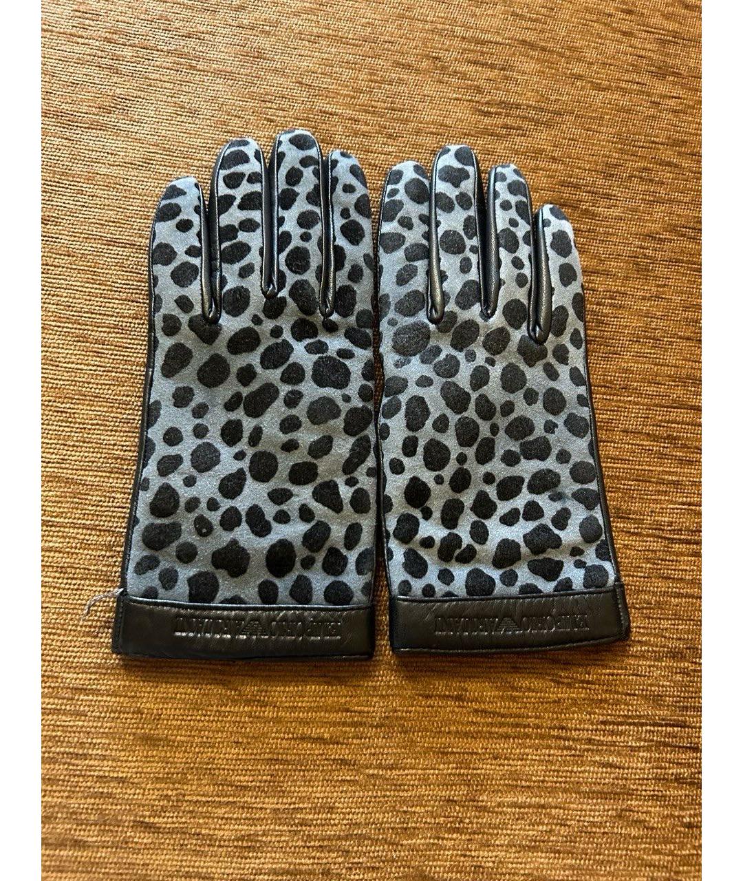 EMPORIO ARMANI Мульти кожаные перчатки, фото 7