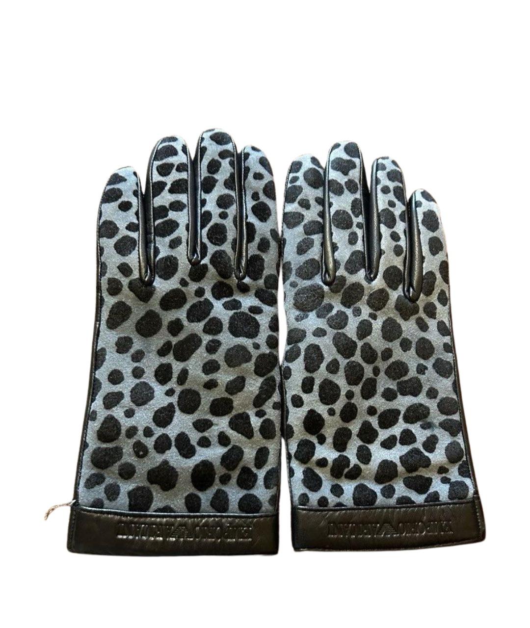 EMPORIO ARMANI Мульти кожаные перчатки, фото 1