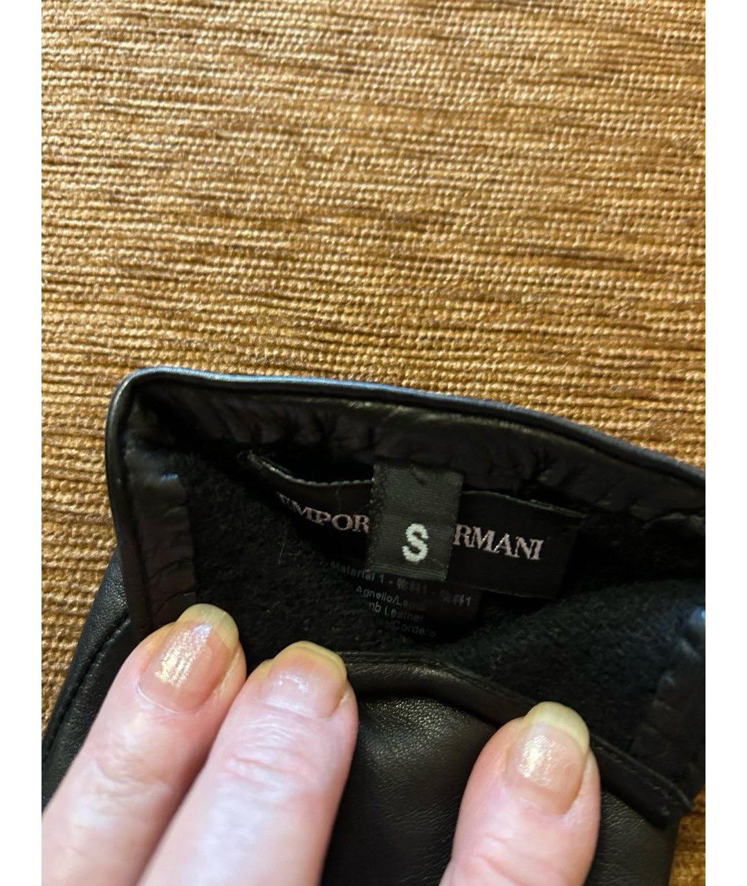 EMPORIO ARMANI Мульти кожаные перчатки, фото 4