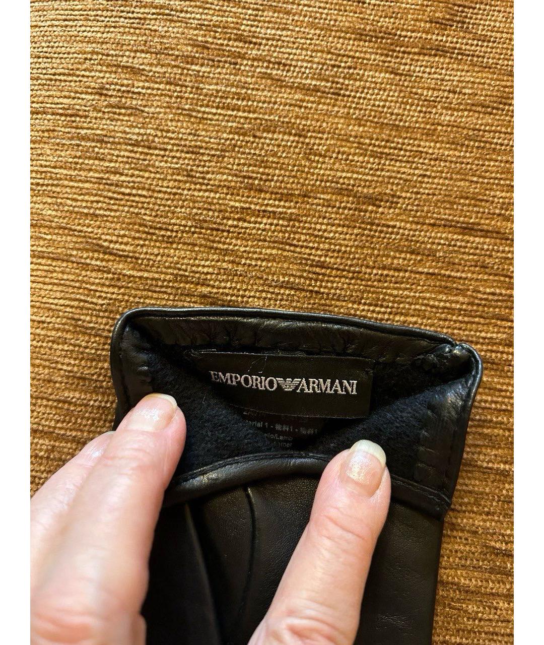 EMPORIO ARMANI Мульти кожаные перчатки, фото 3