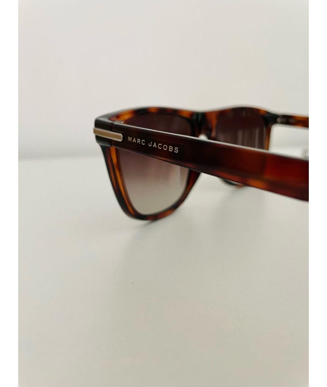 MARC JACOBS Коричневые пластиковые солнцезащитные очки, фото 6