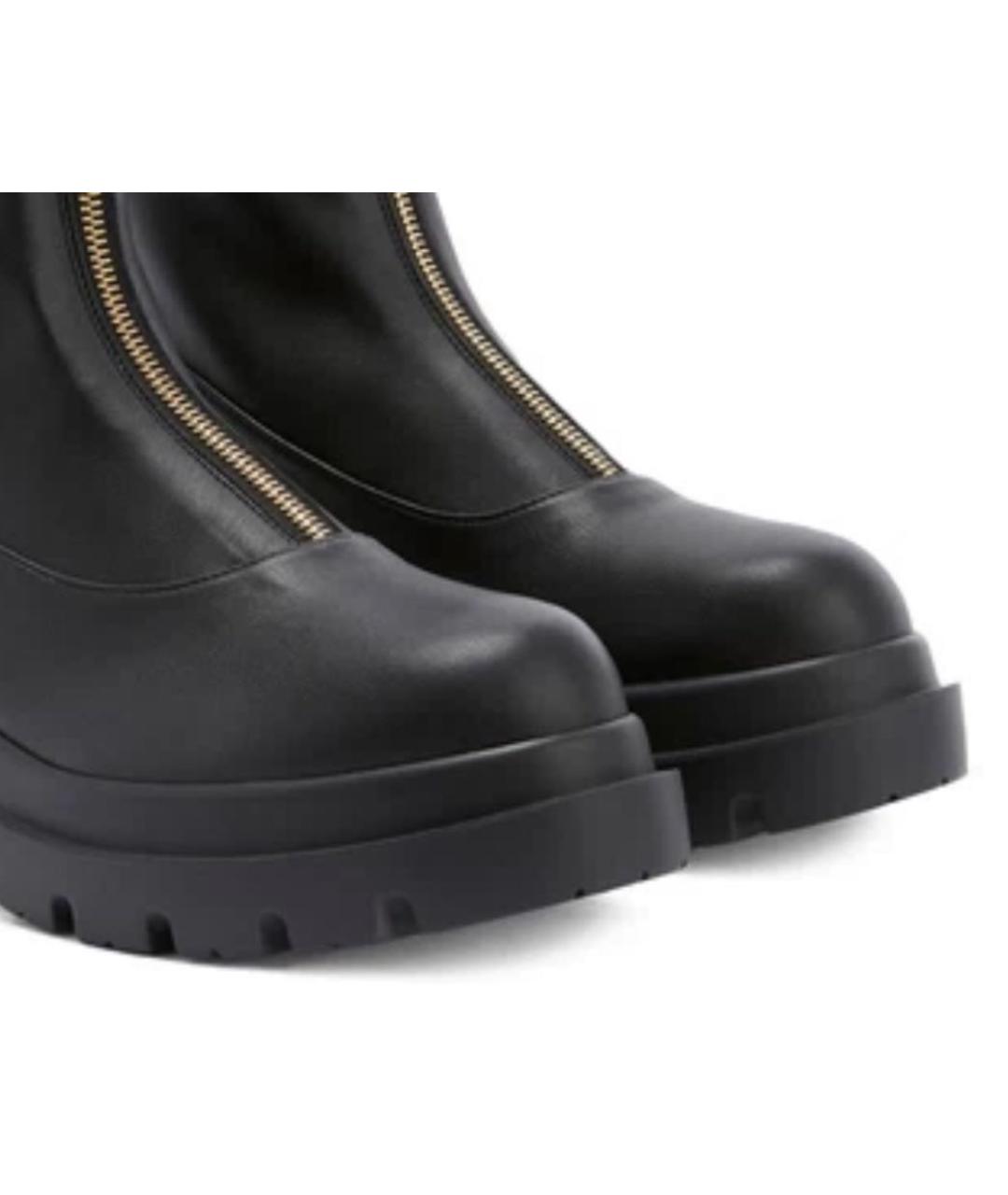 GIUSEPPE ZANOTTI DESIGN Черные кожаные ботинки, фото 3