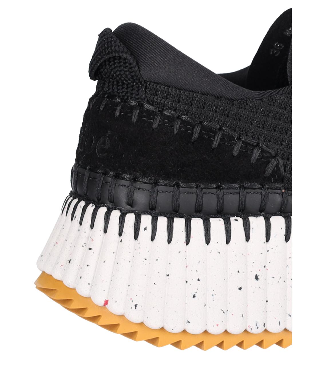 CHLOE Черные синтетические кроссовки, фото 4