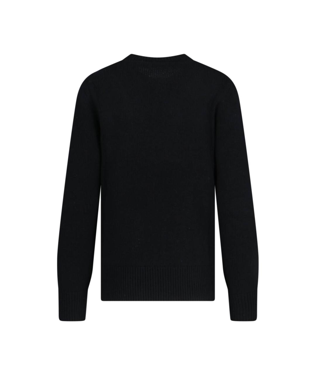 BURBERRY Черный шерстяной джемпер / свитер, фото 2