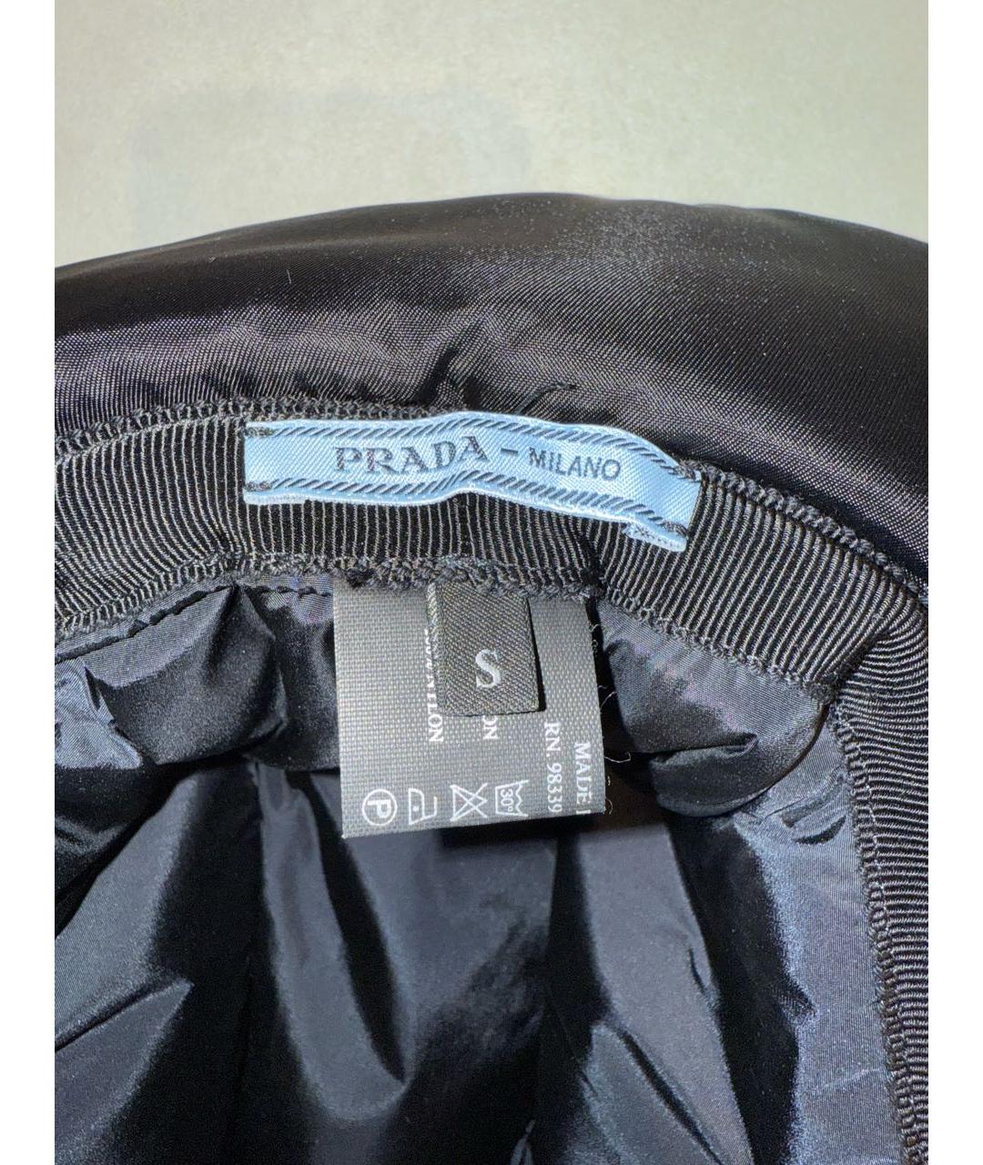 PRADA Черная шапка, фото 6