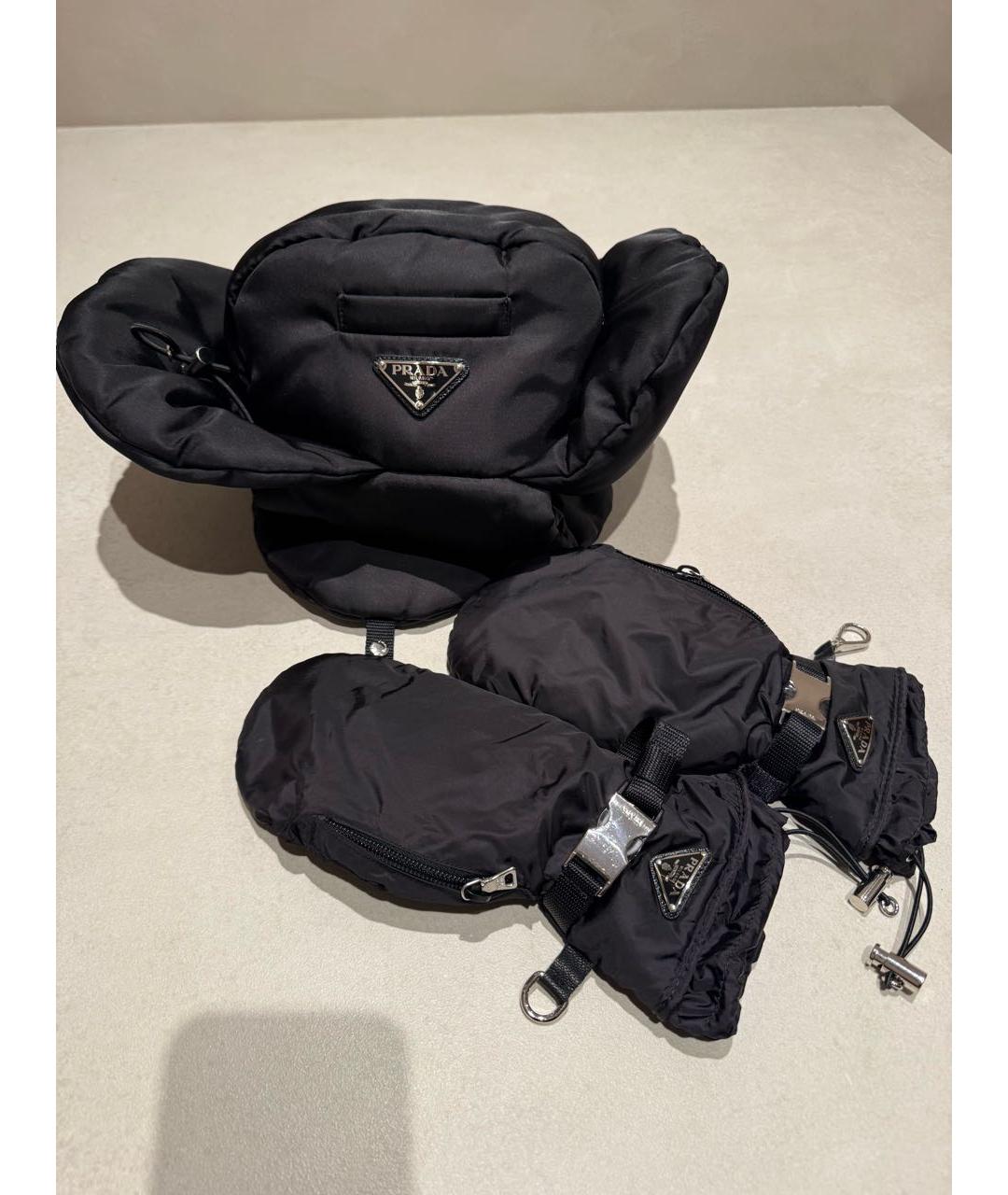 PRADA Черная шапка, фото 8