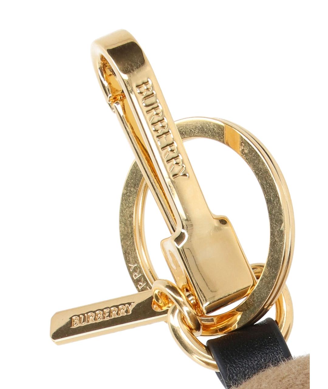 BURBERRY Бежевый брелок, фото 3