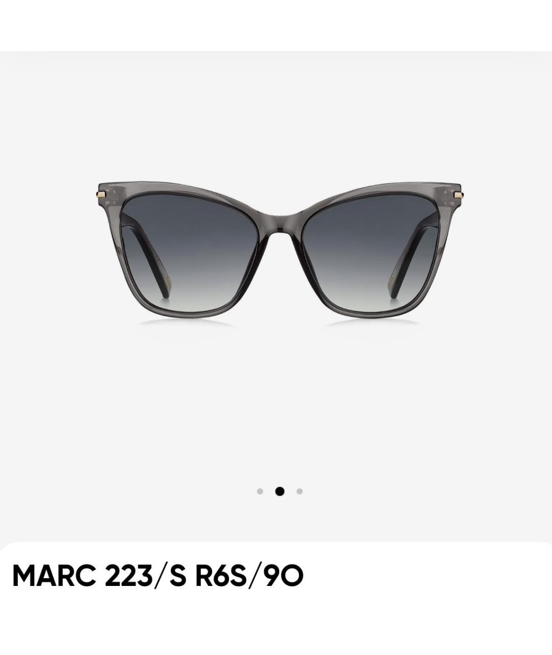 MARC JACOBS Серые пластиковые солнцезащитные очки, фото 4