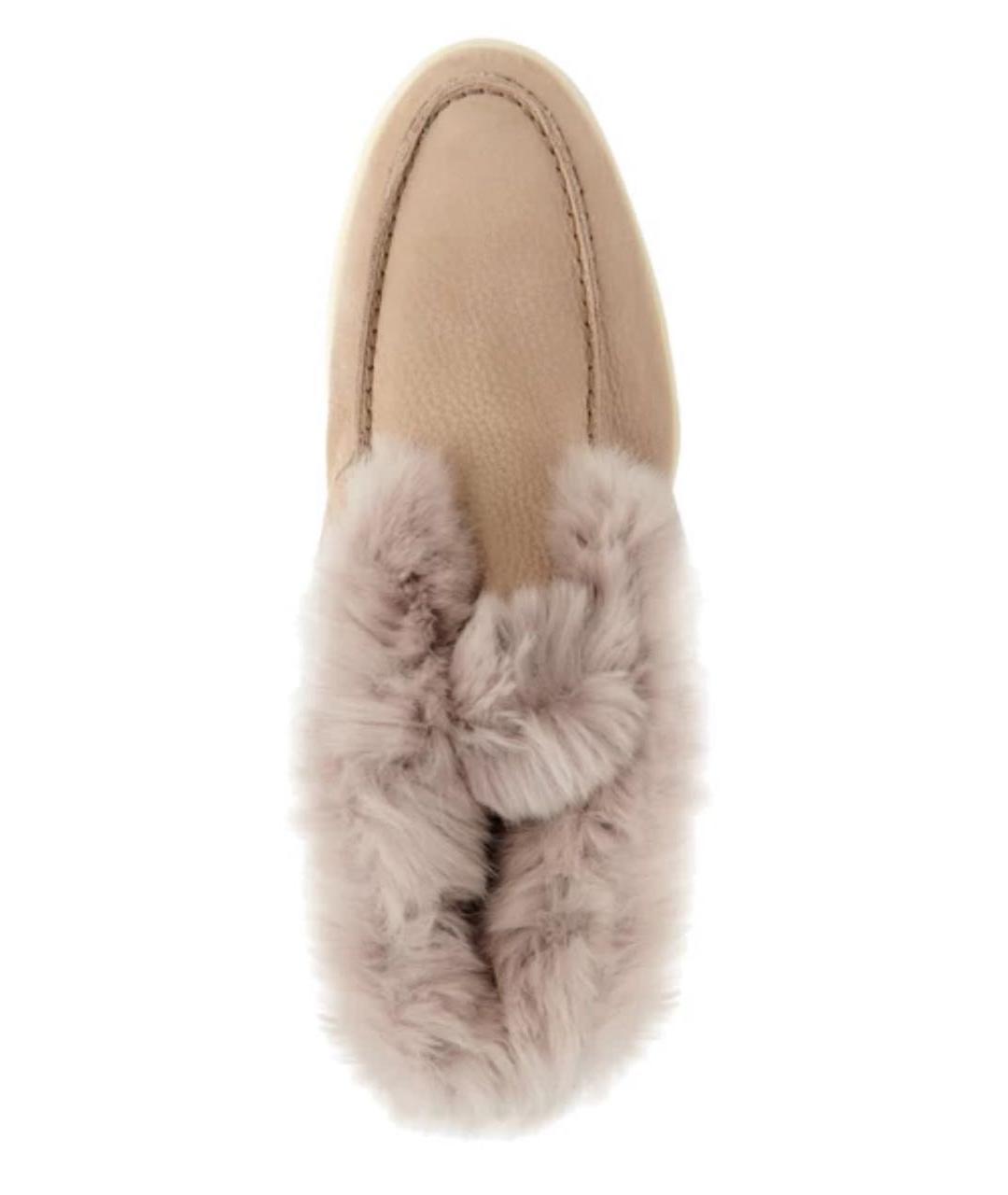 SANTONI Бежевые замшевые ботинки, фото 3