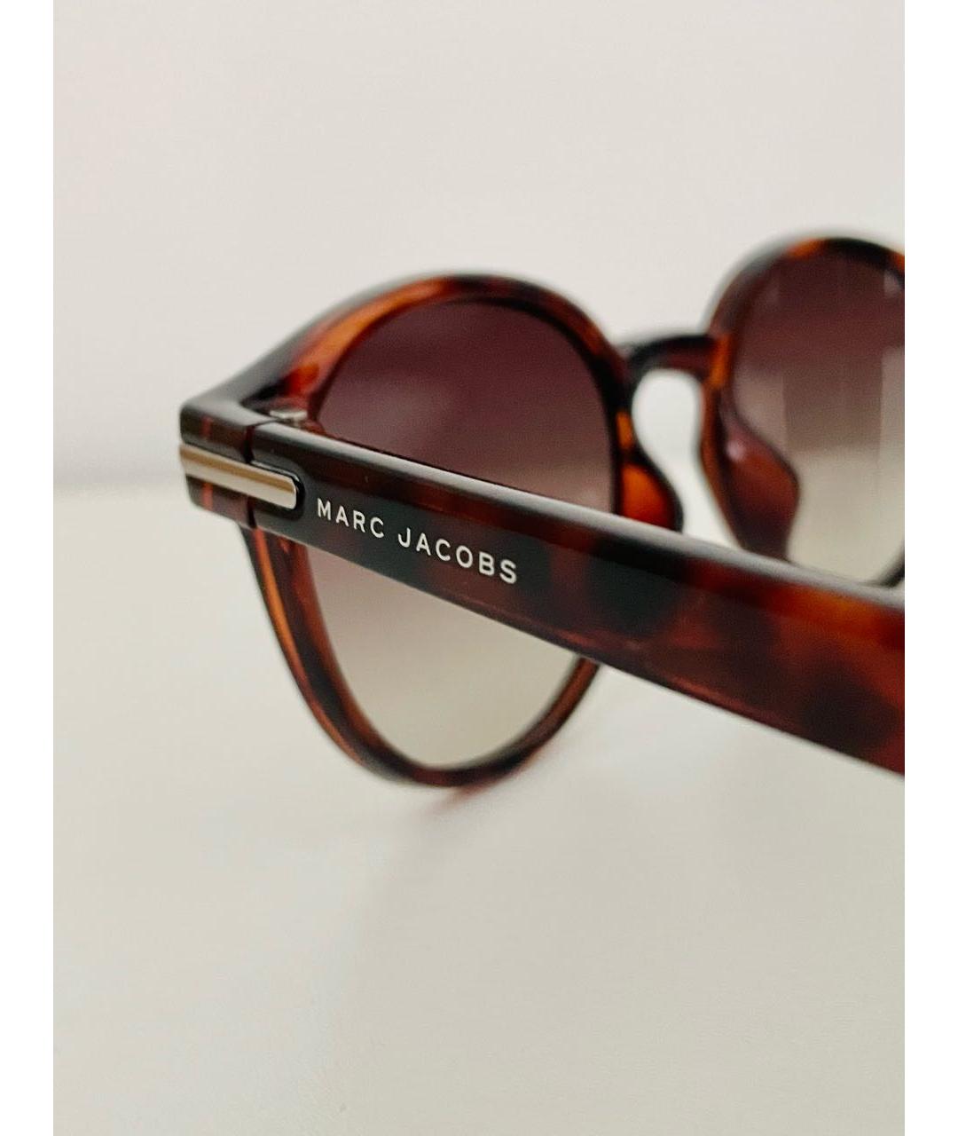 MARC JACOBS Коричневые пластиковые солнцезащитные очки, фото 7
