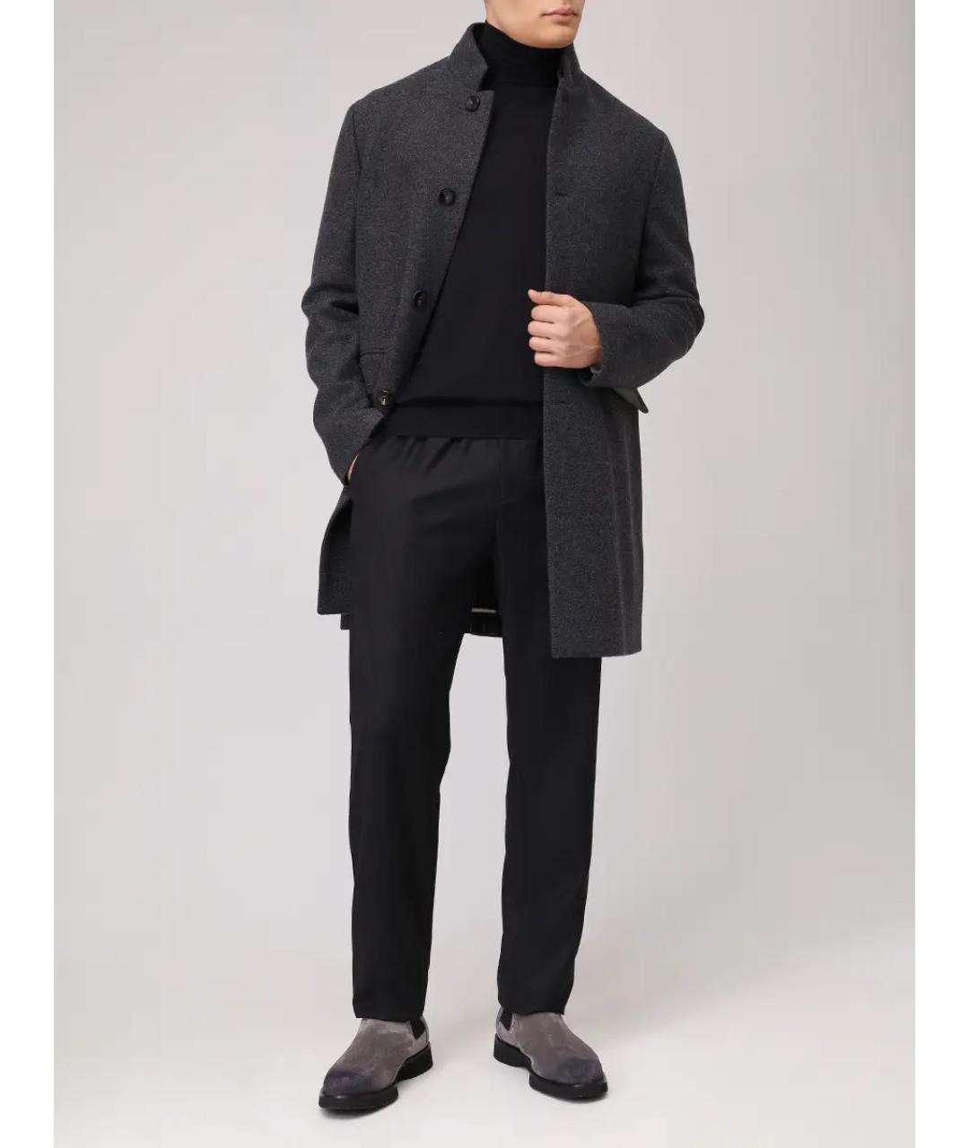 AGNONA Черная шерстяная водолазка, фото 2