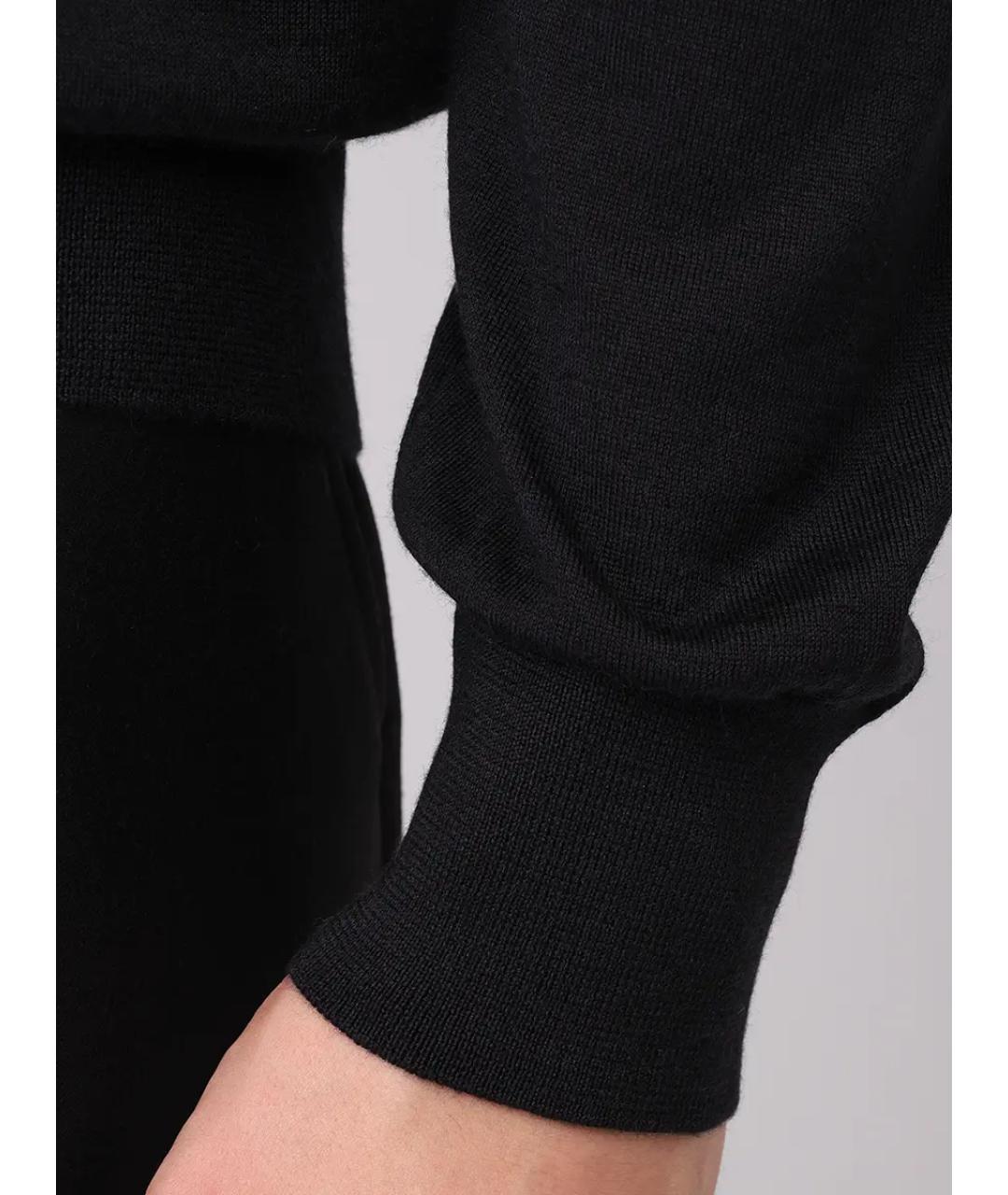 AGNONA Черная шерстяная водолазка, фото 5