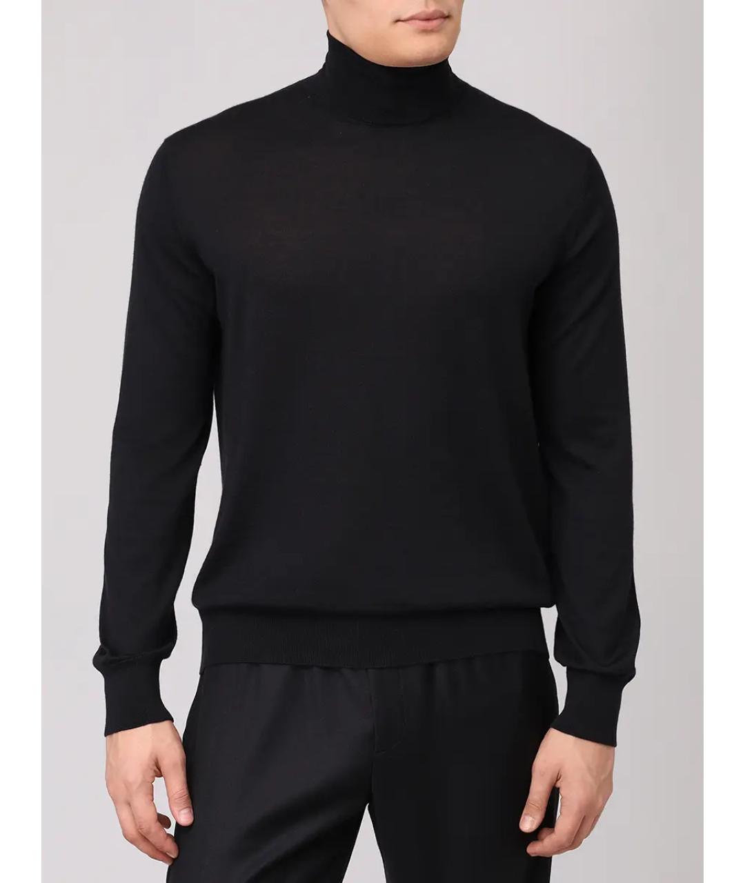 AGNONA Черная шерстяная водолазка, фото 4