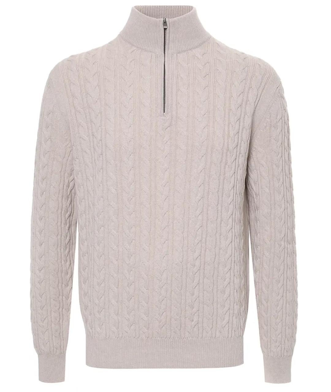 AGNONA Бежевый джемпер / свитер, фото 1