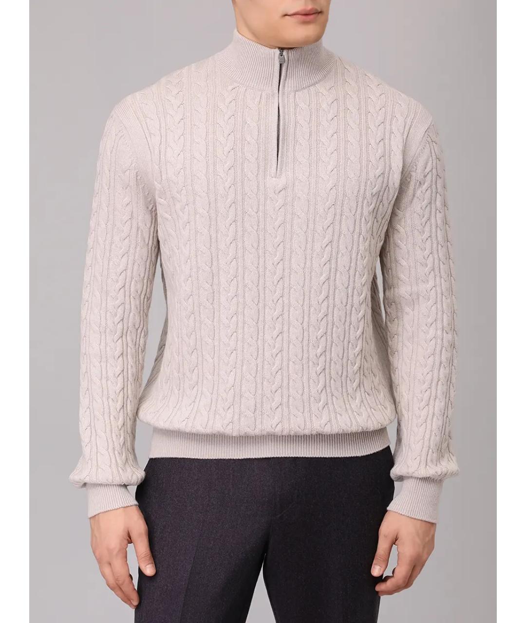 AGNONA Бежевый джемпер / свитер, фото 4