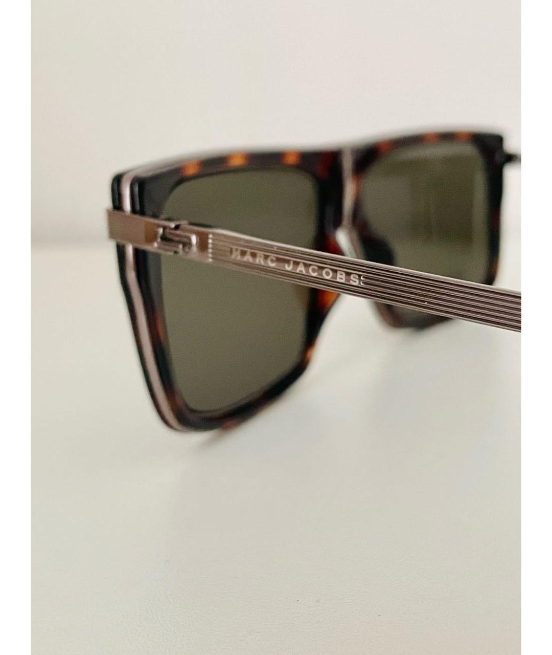MARC JACOBS Коричневые пластиковые солнцезащитные очки, фото 4