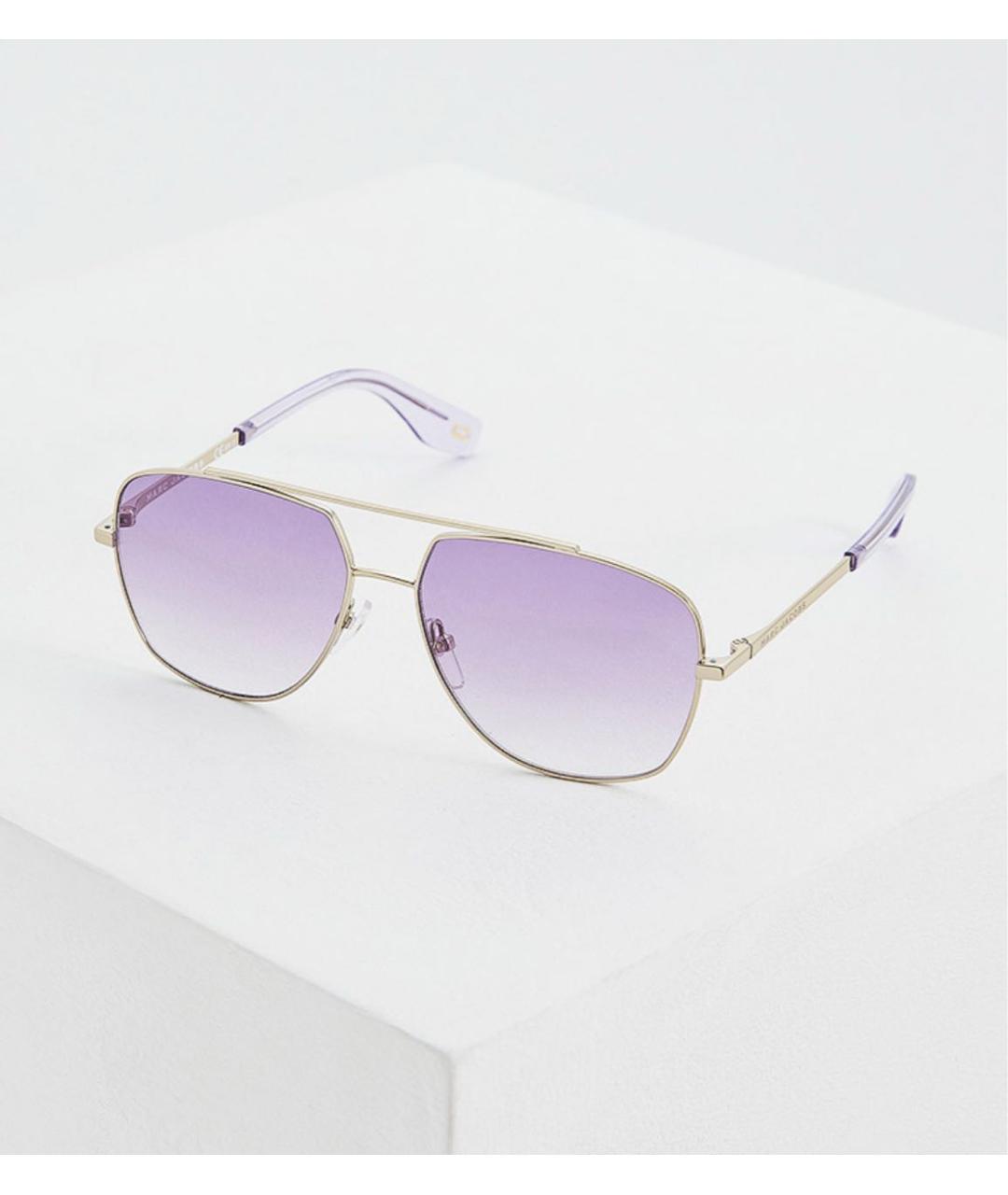 MARC JACOBS Фиолетовые металлические солнцезащитные очки, фото 3