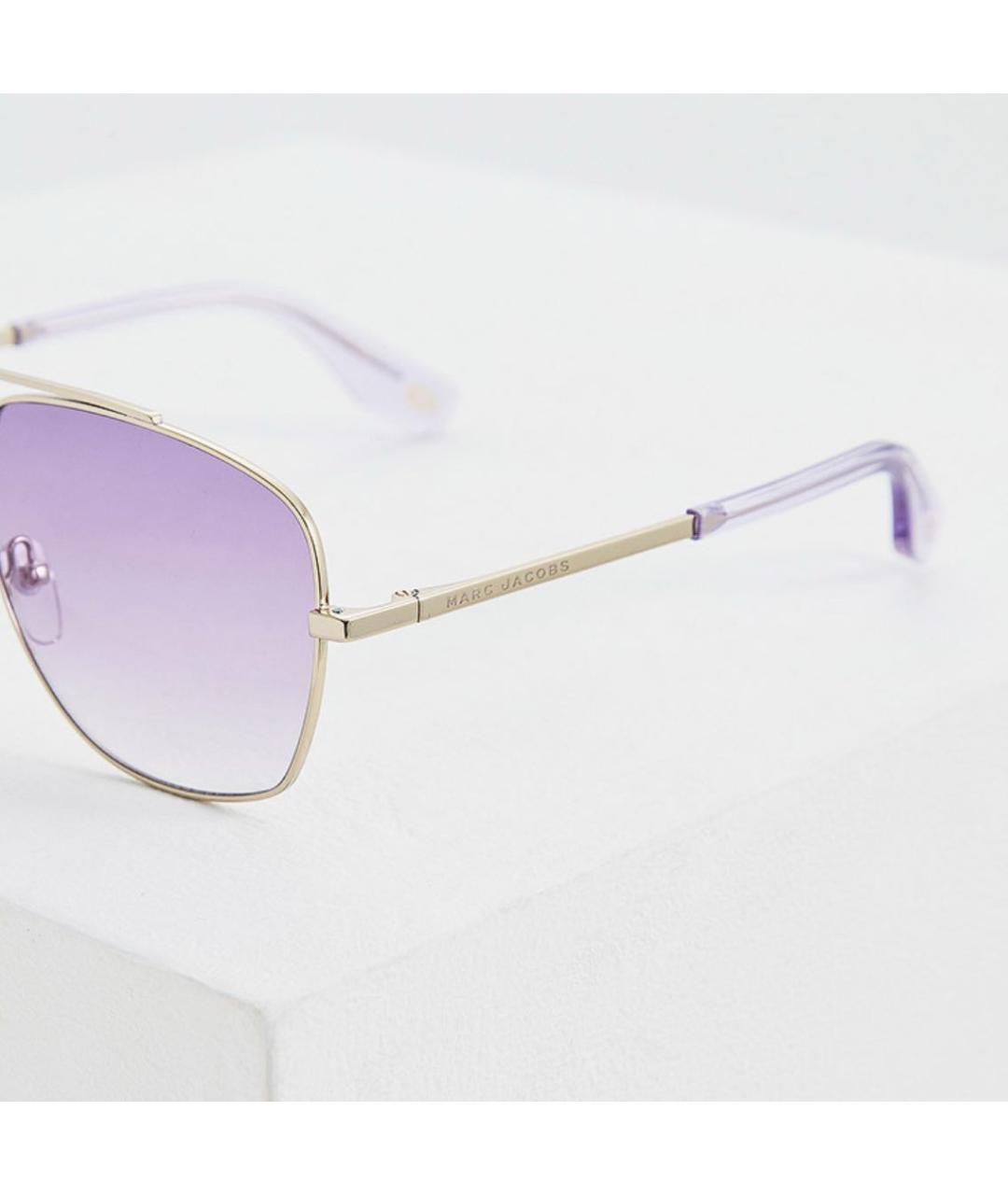 MARC JACOBS Фиолетовые металлические солнцезащитные очки, фото 4