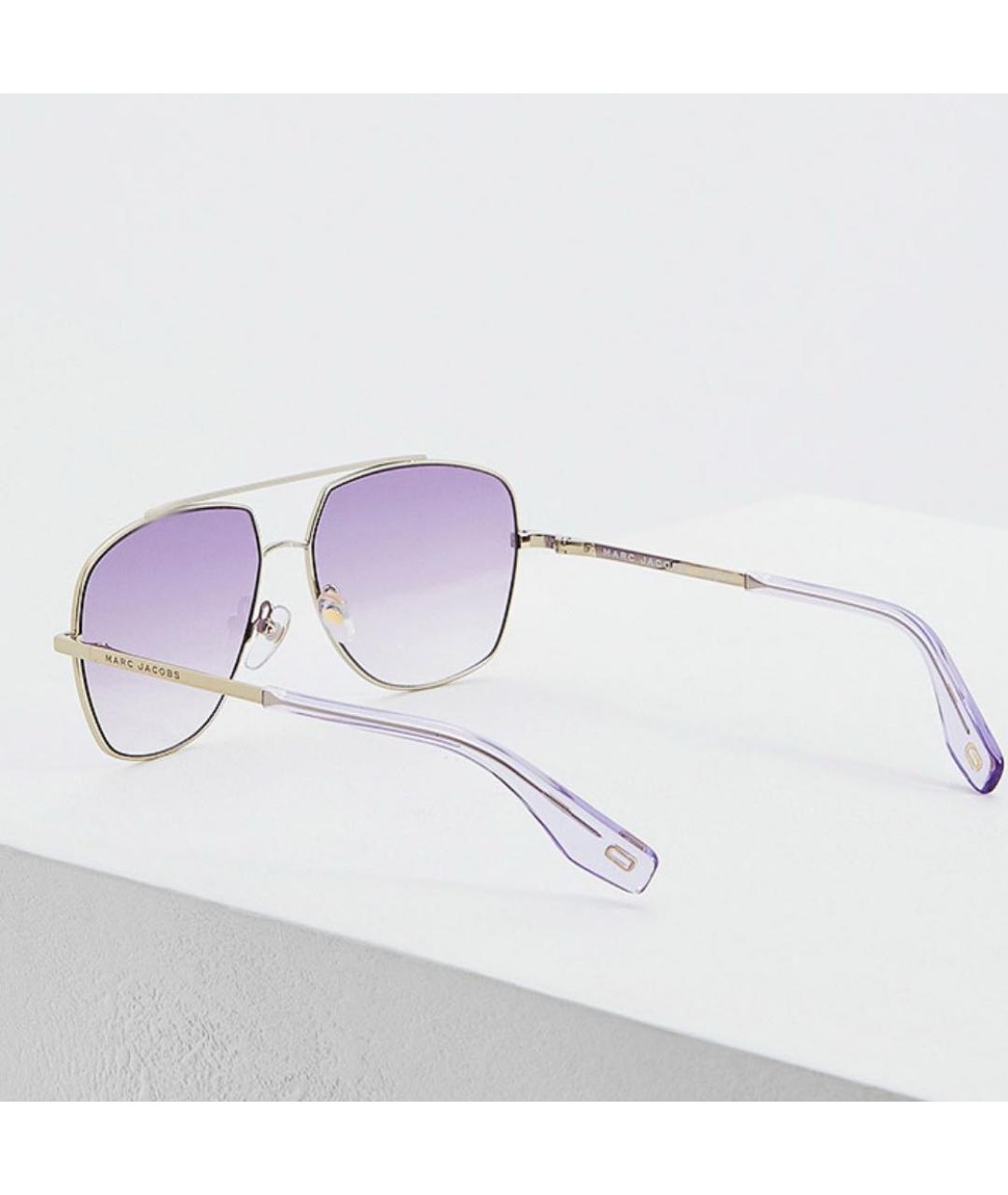 MARC JACOBS Фиолетовые металлические солнцезащитные очки, фото 5
