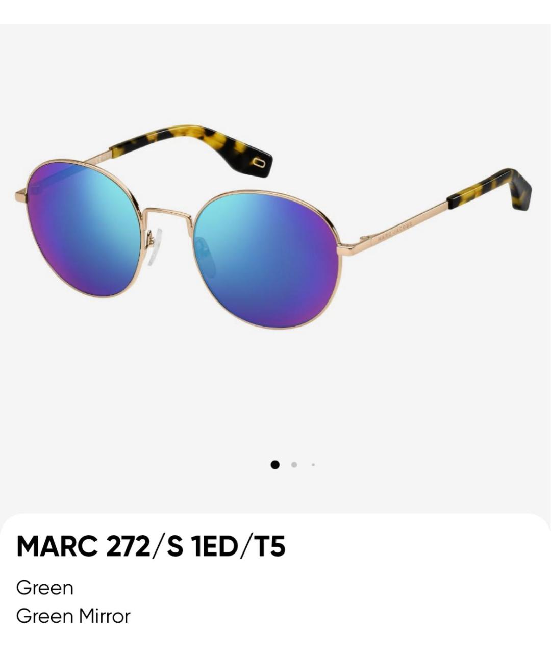 MARC JACOBS Мульти металлические солнцезащитные очки, фото 7