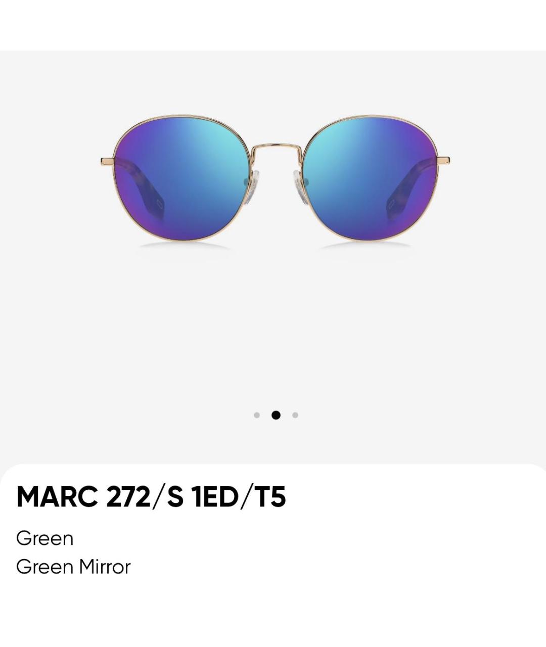 MARC JACOBS Мульти металлические солнцезащитные очки, фото 6