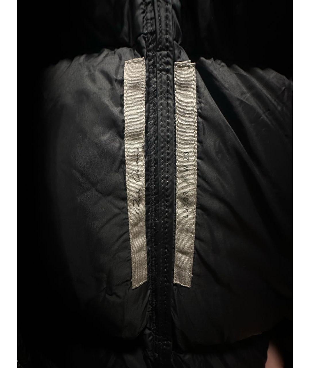 RICK OWENS Черный пуховик, фото 3