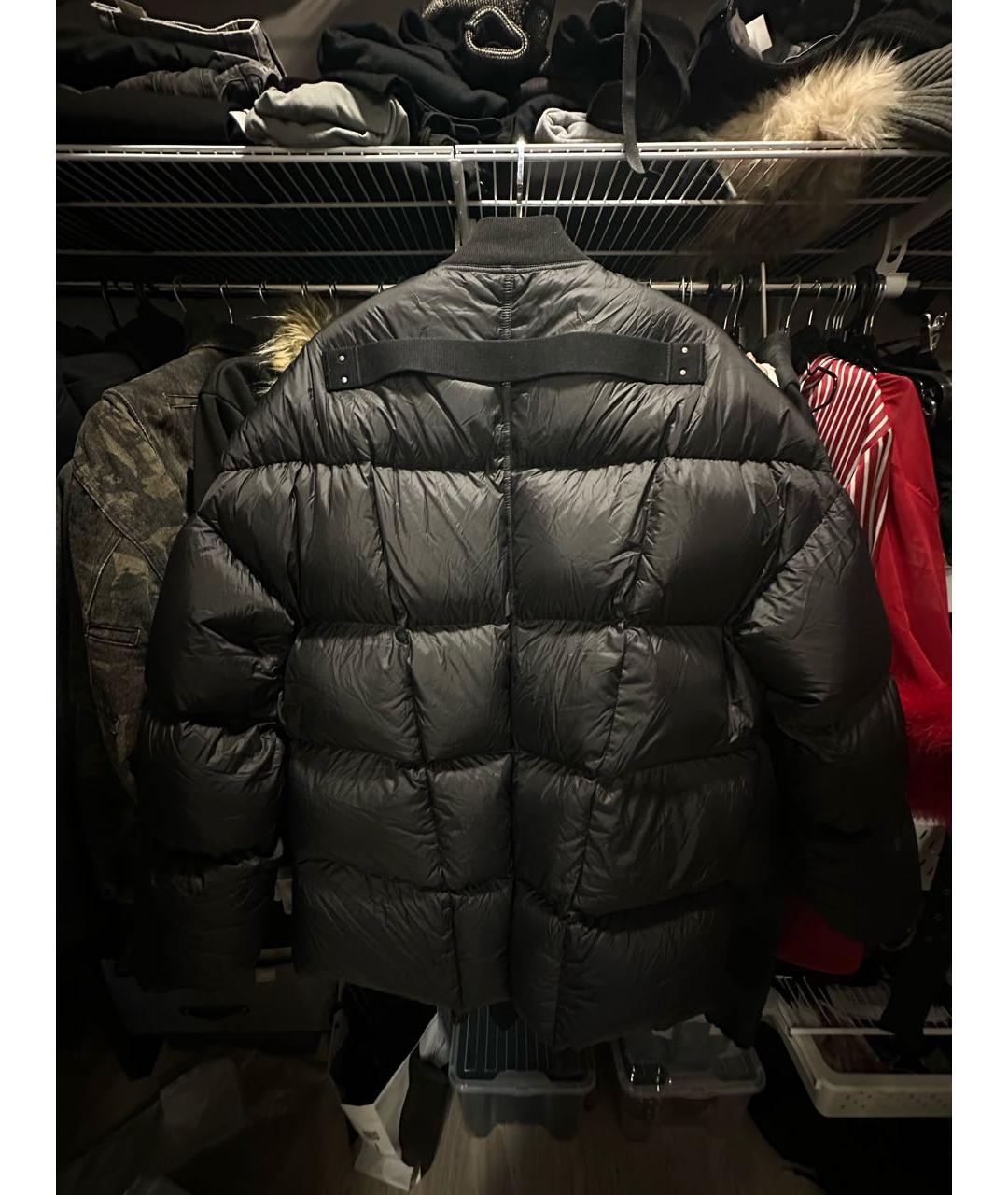 RICK OWENS Черный пуховик, фото 2