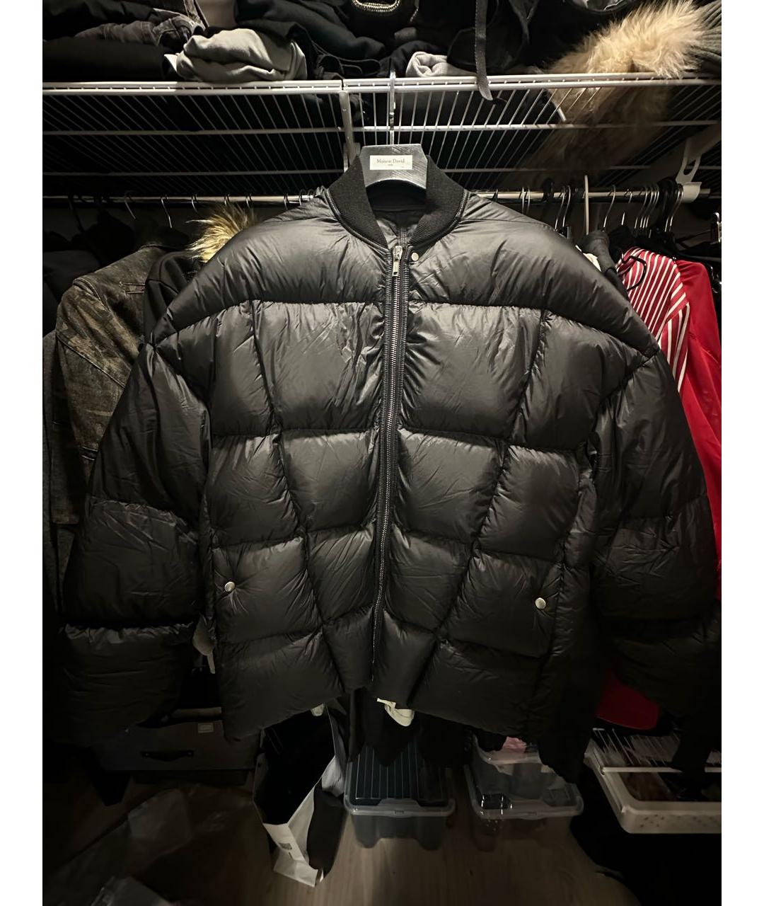 RICK OWENS Черный пуховик, фото 7