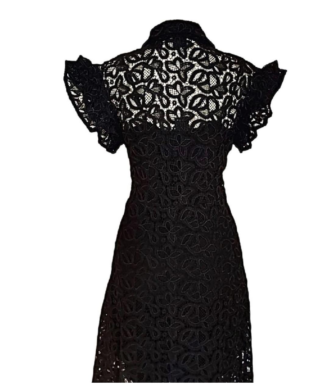 PINKO Черное полиэстеровое повседневное платье, фото 5