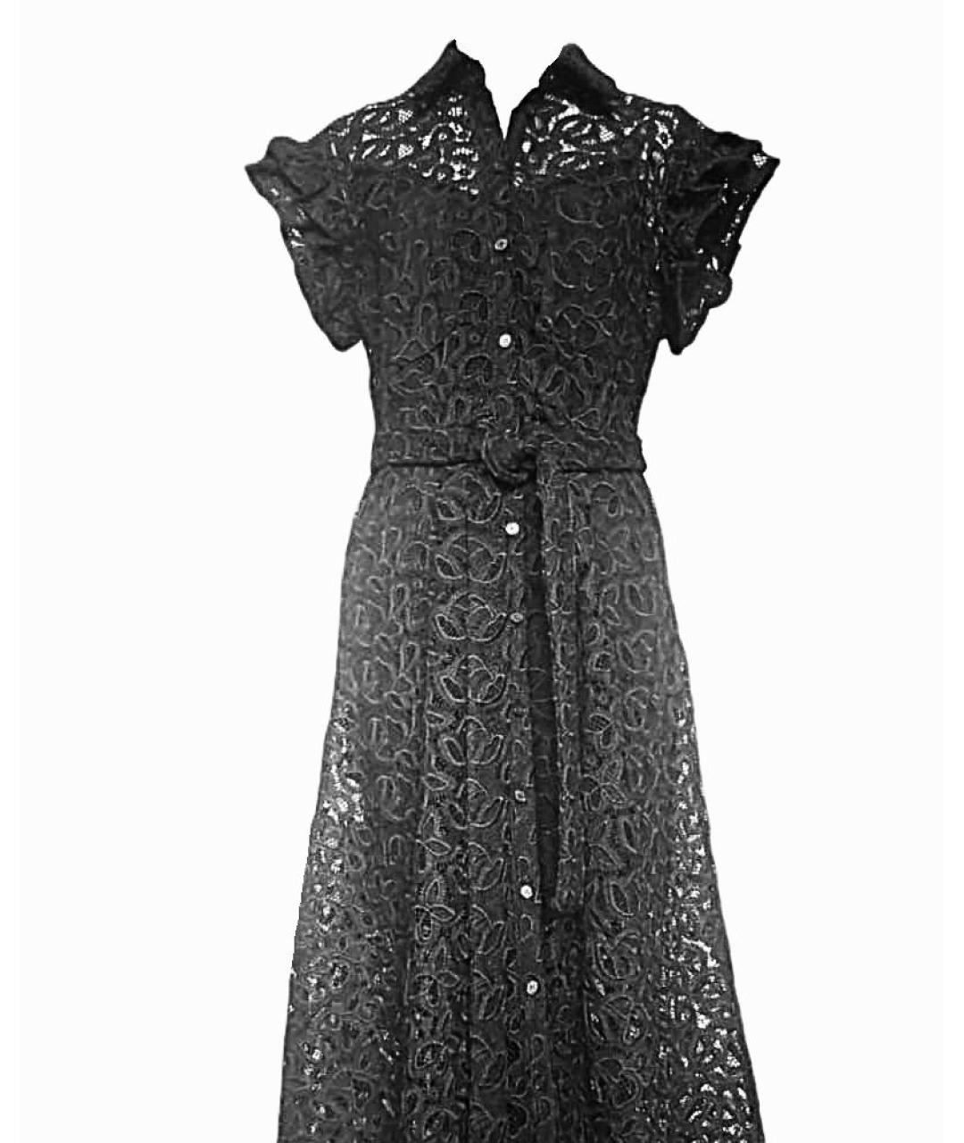 PINKO Черное полиэстеровое повседневное платье, фото 3