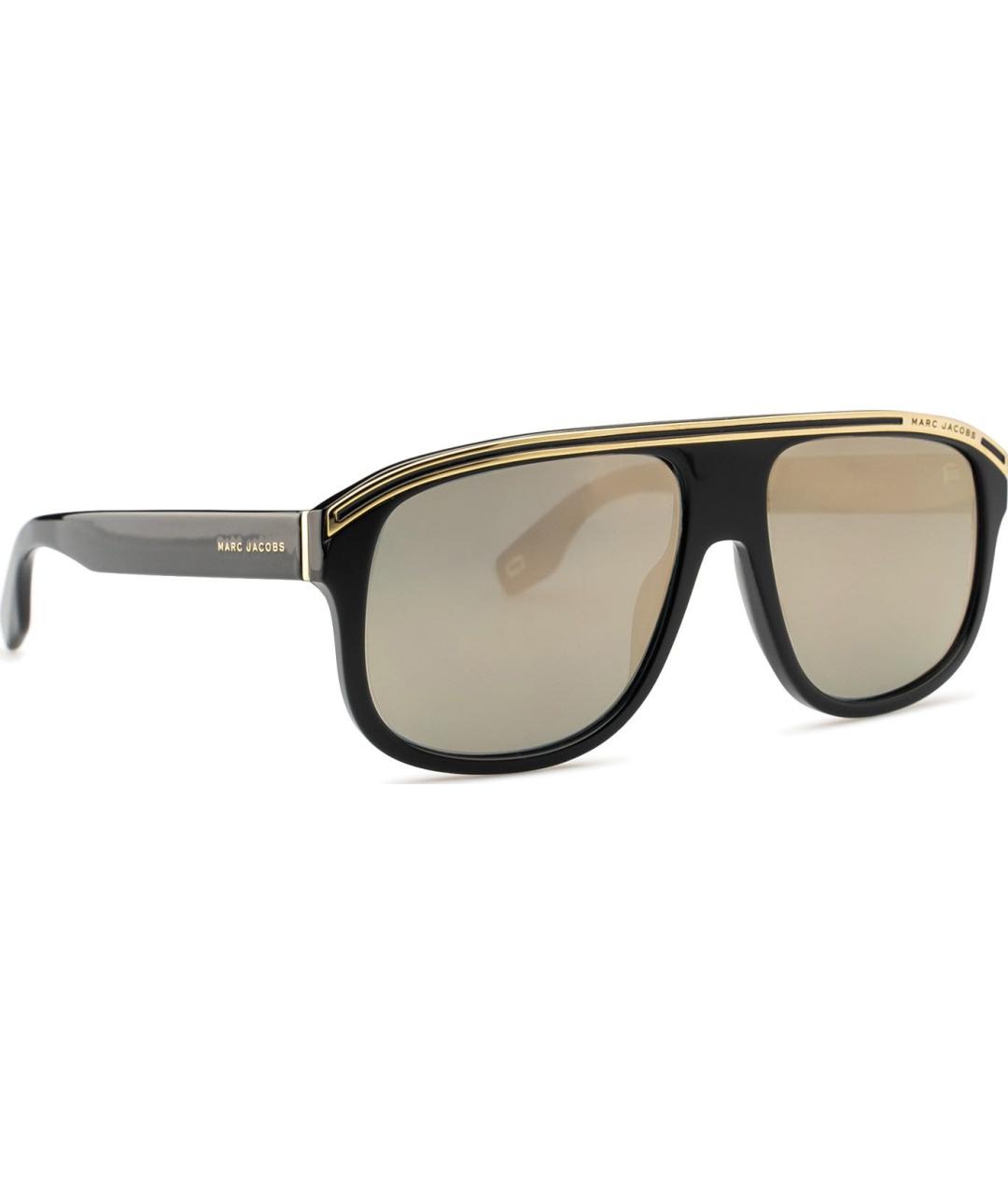 MARC JACOBS Золотые пластиковые солнцезащитные очки, фото 4