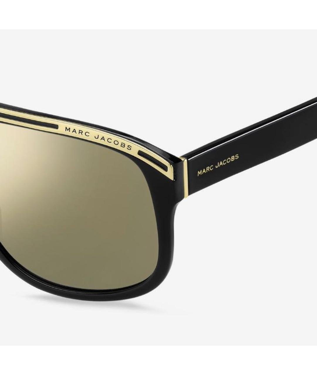 MARC JACOBS Золотые пластиковые солнцезащитные очки, фото 5