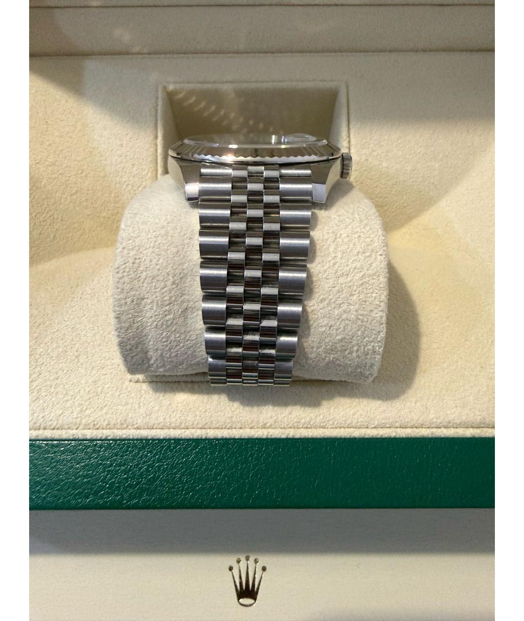 ROLEX Серебряные часы из белого золота, фото 6