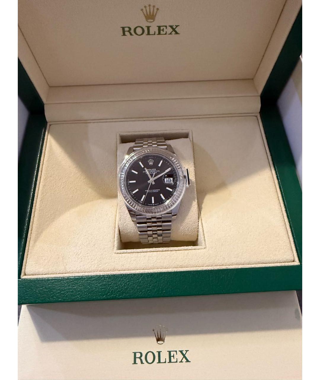 ROLEX Серебряные часы из белого золота, фото 8