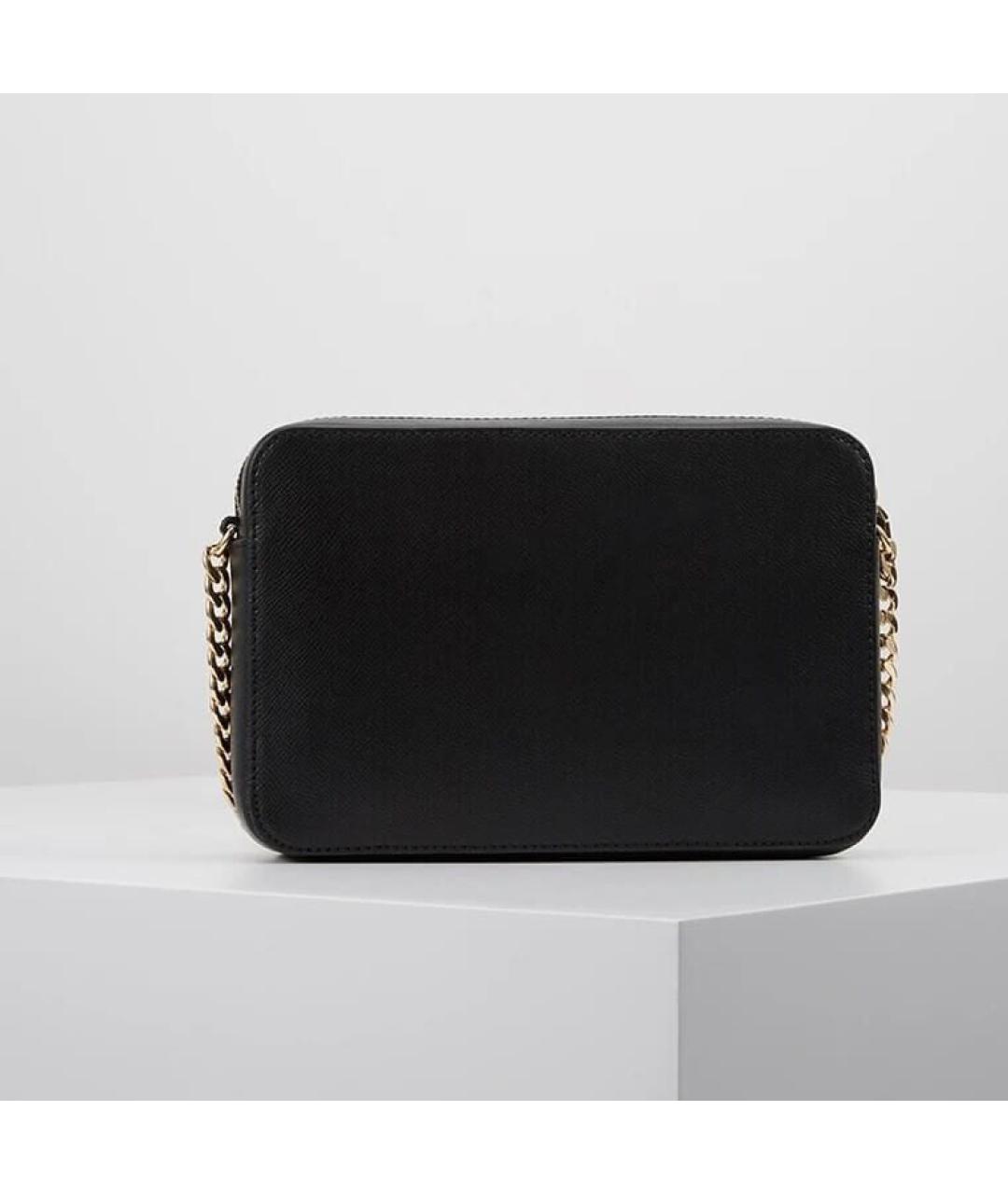 MICHAEL KORS Черная кожаная сумка через плечо, фото 2